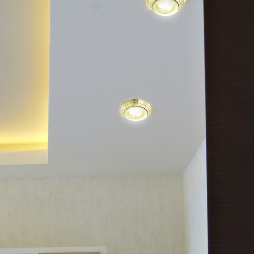 Встраиваемый светильник с узорами Forza 370247 Novotech