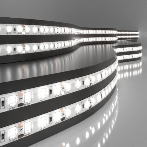 LED лента Elektrostandard 12V 9,6W IP65 Лента светодиодная 120Led 9,6W IP65 4200K дневной белый (2835 12V 120Led 9,6W IP65) a052850