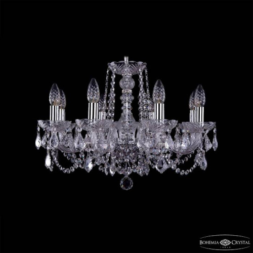 Подвесная хрустальная люстра 1402 Bohemia 1402/8/195 Ni Leafs