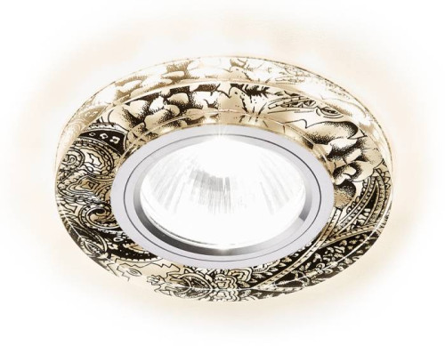 Встраиваемый светильник с узорами Led S223 W/CH/WA Ambrella