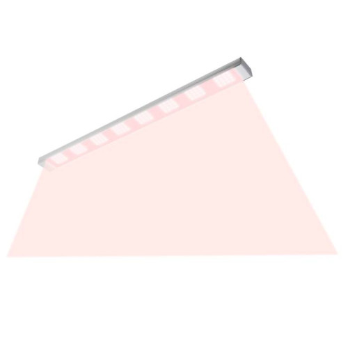 Светильник светодиодный накладной, cпектр с дальним красным для фотосинтеза Uniel ULT-P73B-100W/SPLX/L105/K IP54 WHITE WINTERGARDEN LINKABLE