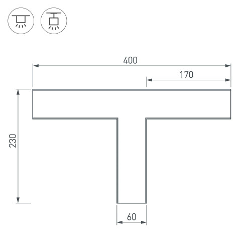 Тройник Arlight 030142