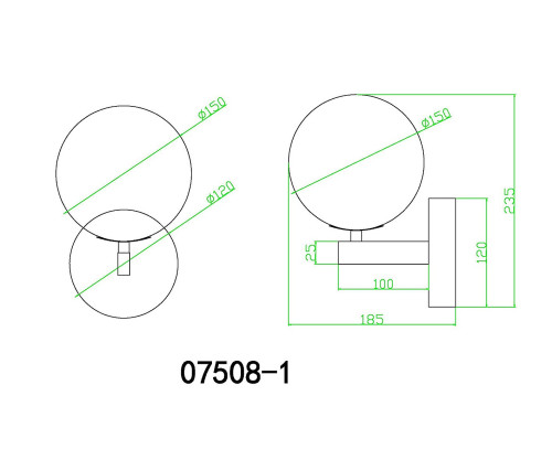 Настенное бра KINK Light Сида 07508-1,01