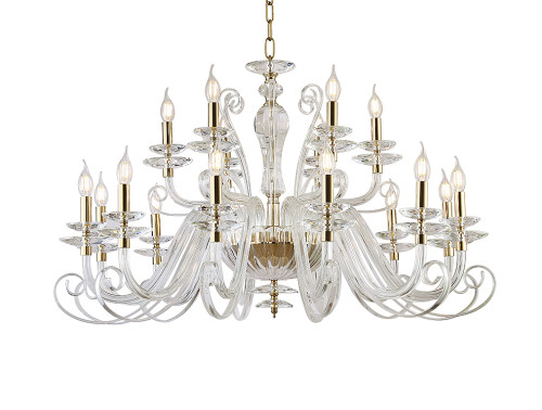 Подвесная люстра Newport Annabelle 8576+12/C gold polished