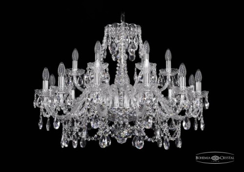 Подвесная хрустальная люстра 1411 Bohemia 1411/12+6/300 Ni