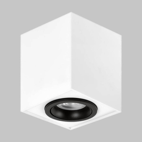 Светильник GU10 1*50W потолочный спот Белый / Черный IL.0005.2500-WBK
