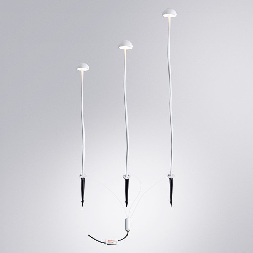 Грунтовый светильник Arte Lamp Motus A1081PA-3WH