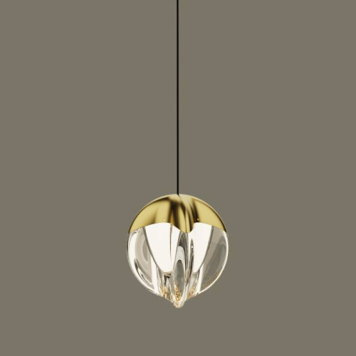 Светильник подвесной Delight Collection MD24001033 MD24001033-1A gold/clear
