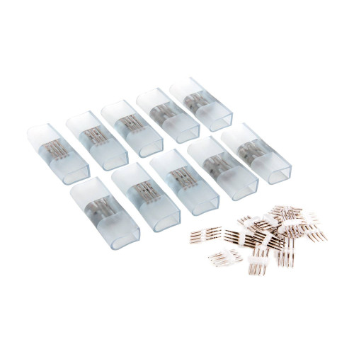 Коннектор Elektrostandard Аксессуары для RGB гибкого неона Переходник для неона LS001 220V 5050 RGB односторонний (10pkt) (PSL-12)