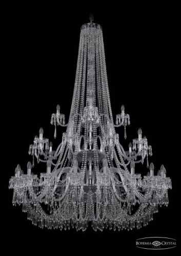 Подвесная хрустальная люстра 1403 Bohemia 1403/20+10+5/530/h-203/3d Ni