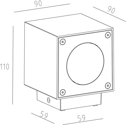 Уличный настенный светильник Deko-Light Cubodo 730380