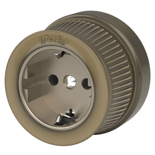 Розетка Werkel W5771012/ Розетка с заземлением (бронзовый) Ретро
