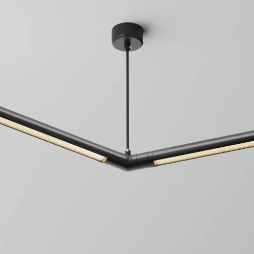 Угловой коннектор 120° для системы Shelf с вводом питания Maytoni Accessories for system Shelf CA018LWC-P-B