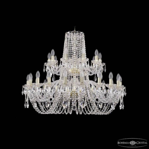Подвесная хрустальная люстра 1402 Bohemia 1402/20+10/360/2d G