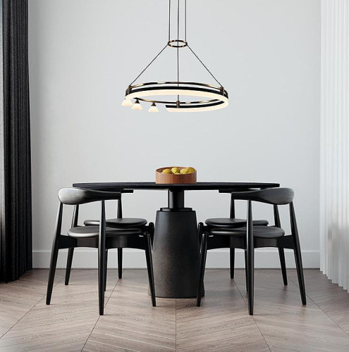 Подвесная люстра Gerhort G52121 G52121/1+3R GD+BK WT