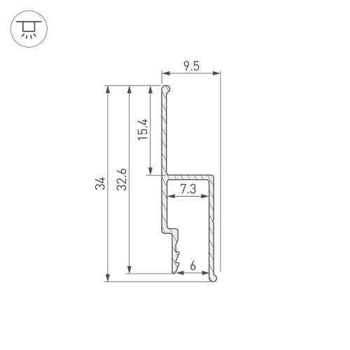 Профиль Arlight Stretch 056254