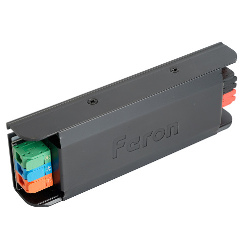 Трансформатор для светодиодной ленты с плавным пуском и диммированием 100W 24V IP20 Feron LB004 52124