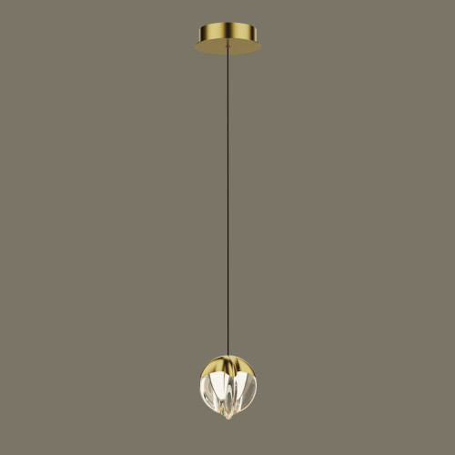 Светильник подвесной Delight Collection MD24001033 MD24001033-1A gold/clear