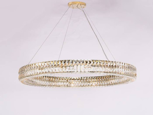 Подвесная хрустальная люстра 10120 Newport 10124+4/S gold