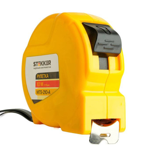 Рулетка, 10 м х 25 мм, Stekker MTS-210-A 50208