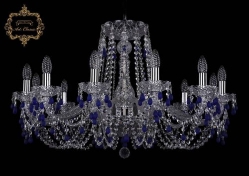 Подвесная хрустальная люстра 11.24 Art Classic 11.24.12.300.Cr.V3001