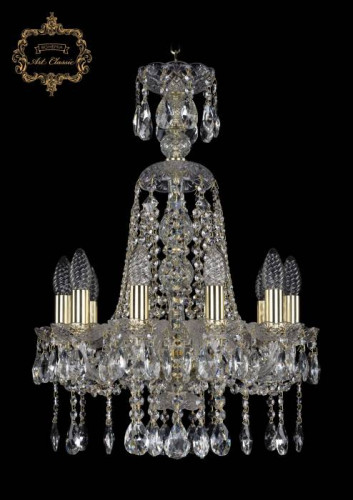 Подвесная хрустальная люстра 11.12 Art Classic 11.12.10.141.XL-62.Gd.Sp