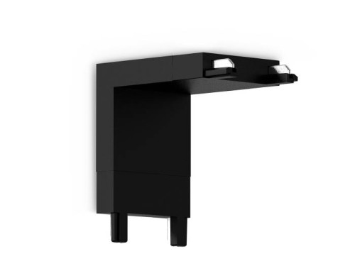 Коннектор угловой внутренний для накладного шинопровода Ambrella Track System GV1104