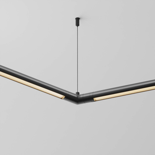 Угловой коннектор 120° для системы Shelf без ввода питания Maytoni Accessories for system Shelf CA018LWC-B