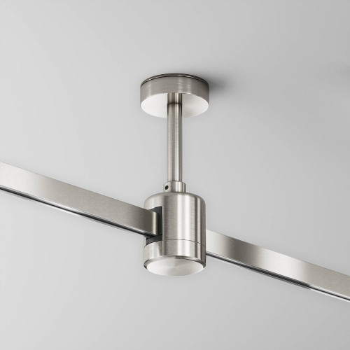 Крепление потолочное Short 78мм с прямым коннектором питания Maytoni Accessories for tracks Flarity TRA156C-IPC1-PT