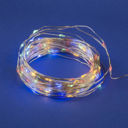 Гирлянда Uniel ULD-S1000-100/SCB/3AA MULTI IP20 DEW