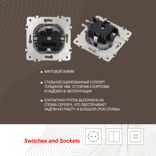 Розетка Arte Milano Am-202 202.41-1.silver