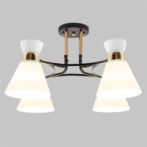 Люстра потолочная 4*Е27 MD.5692-4-S-COFFEE+FGD