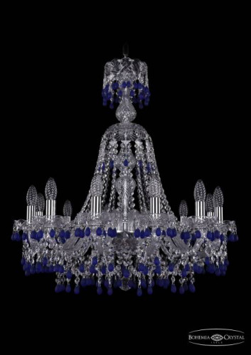 Подвесная хрустальная люстра 1410 Bohemia 1410/12/240/XL-74 Ni V3001