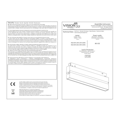 Трековый светильник iLEDEX TECHNICAL VISION48/22 4822-004-L602-24W-110DG-3000K-WH