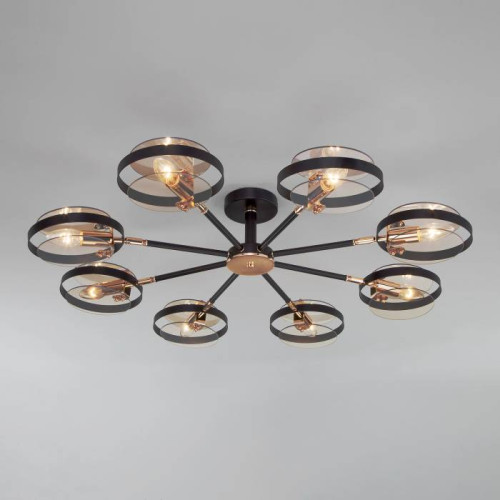 Потолочная люстра Eurosvet Gallo 70121/8 черный Smart