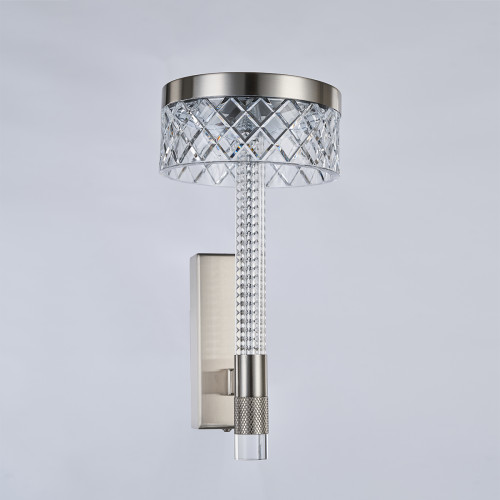 Настенное бра Delight Collection Diamond cut MB21020075-1A satin nickel