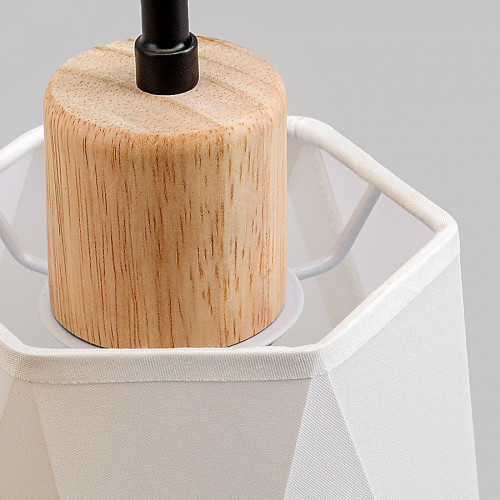 Люстра потолочная 5*Е27 MD.5714-5-S-BK+WOOD