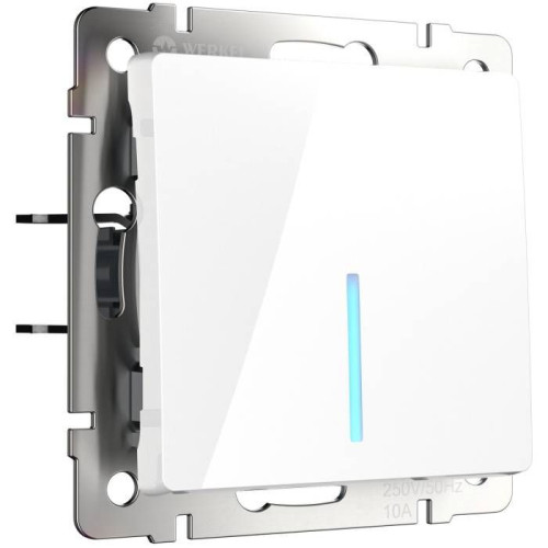 Выключатель Werkel W1110101/ Выключатель одноклавишный с подсветкой (белый)