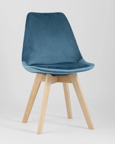 Комплект стульев Stool Group Frankfurt Y863 velvet dark blue X4