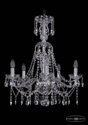 Подвесная хрустальная люстра 1413 Bohemia 1413/5/200/XL-66 Ni