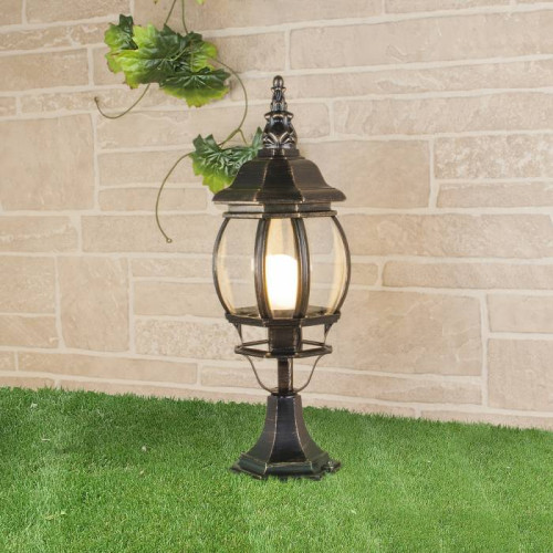 Уличный наземный светильник Elektrostandard 1001 1001S черное золото / 9913-D (GL 1001S)