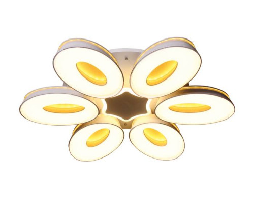 Потолочная люстра с пультом Orbital Granule Ambrella FG1022/6+1 WH 144W+80W D1000