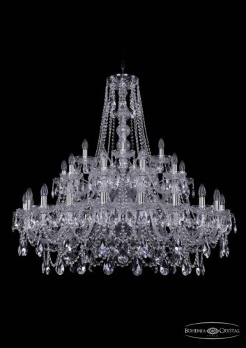 Подвесная хрустальная люстра 1411 Bohemia 1411/20+10+5/400/2d Ni