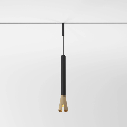 Трековый светильник Elektrostandard Mini Magnetic Mini Magnetic Трековый светильник 3W 3000K (черный/латунь) 85165/01