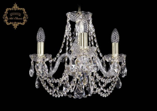 Подвесная хрустальная люстра 11.11 Art Classic 11.11.3.141.Gd.Sp