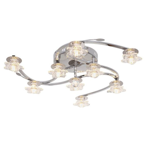 Потолочная люстра ЭкономСвет 69307GL 69307GL/9CR RC PURLED