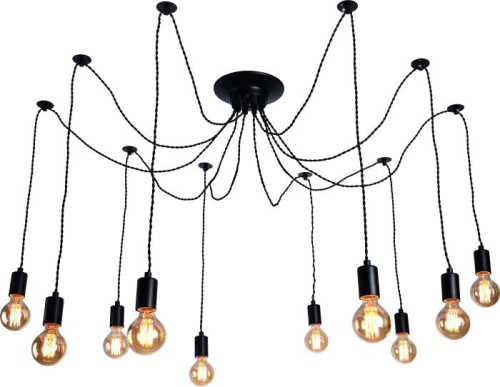 Люстра в форме паука Fuori A9184SP-10BK Arte Lamp