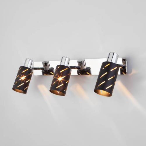 Светильник спот Eurosvet Fente 20090/3 черный/хром