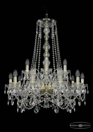 Подвесная хрустальная люстра 1411 Bohemia 1411/10+5/240/h-84 G