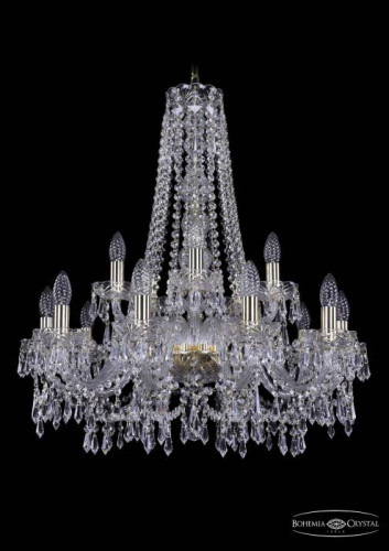 Подвесная хрустальная люстра 1403 Bohemia 1403/10+5/240/h-76 G